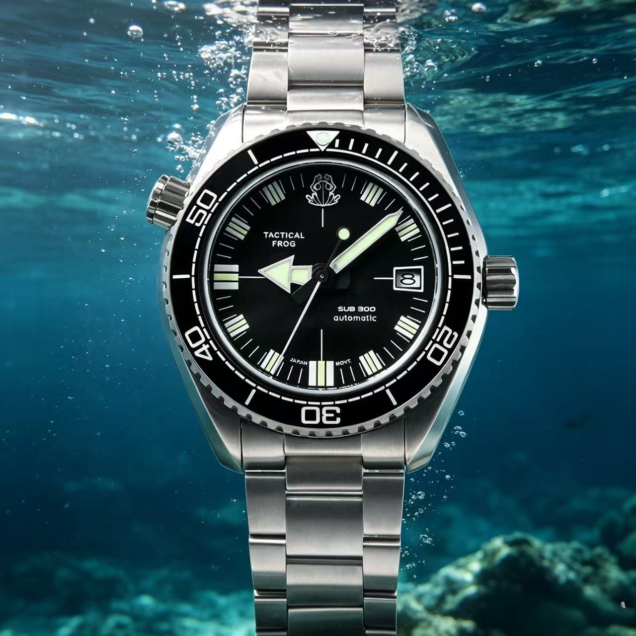 Titanium Sport Watch - Relógio Automático Tático Frog Novo para