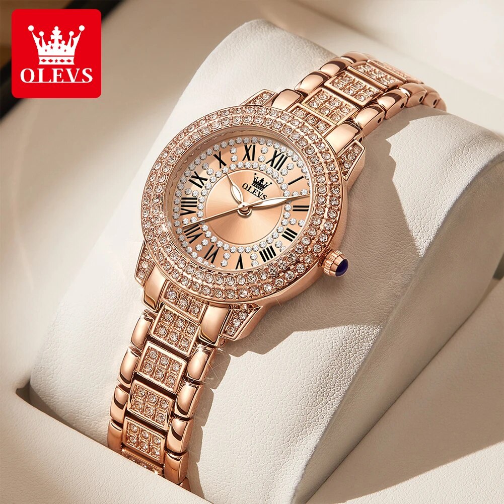 Luxury Watch Cheap - Olevs 9943 luxo todo diamante original