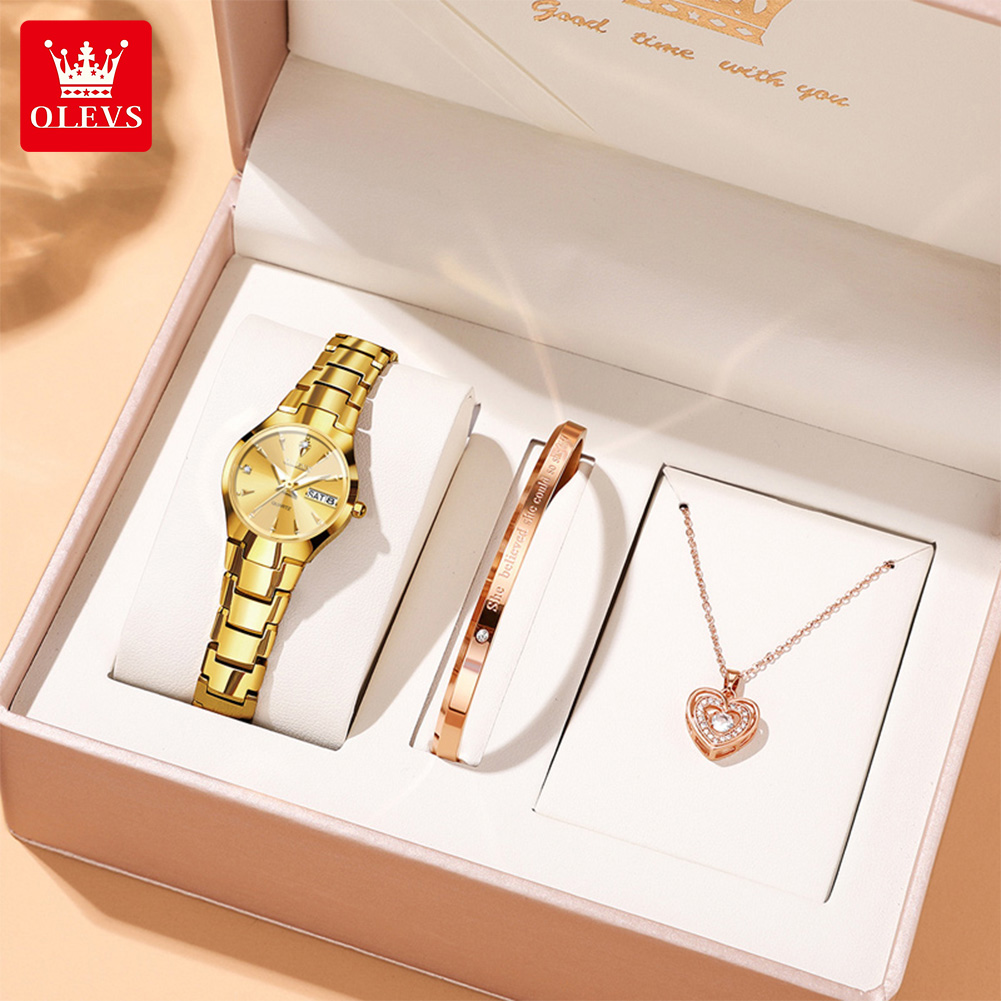 Luxury Watch With Bracelet - Olevs senhoras relógio 8697 luxo elegante