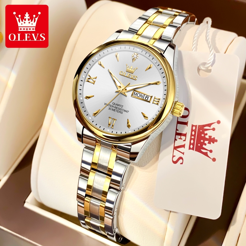 Luxury Watch Cheap - OLEVS-Relógio Clássico Feminino, Escala Romana, Relógio