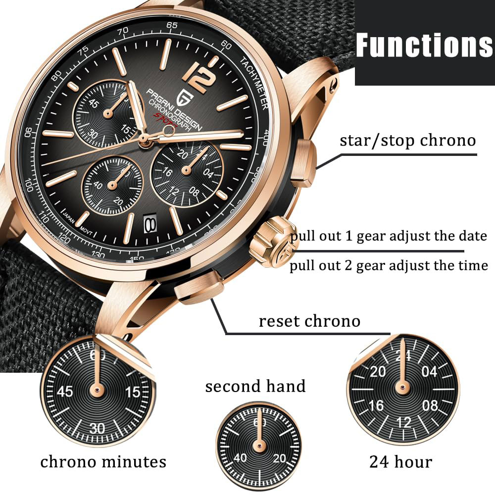 Luxury Watch For Men - Pagani design novo relógio masculino 41mm