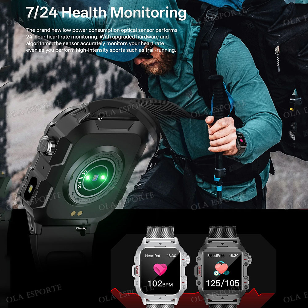 Titanium Sport Watch - Smartwatch 2026 para Homens com Chamada