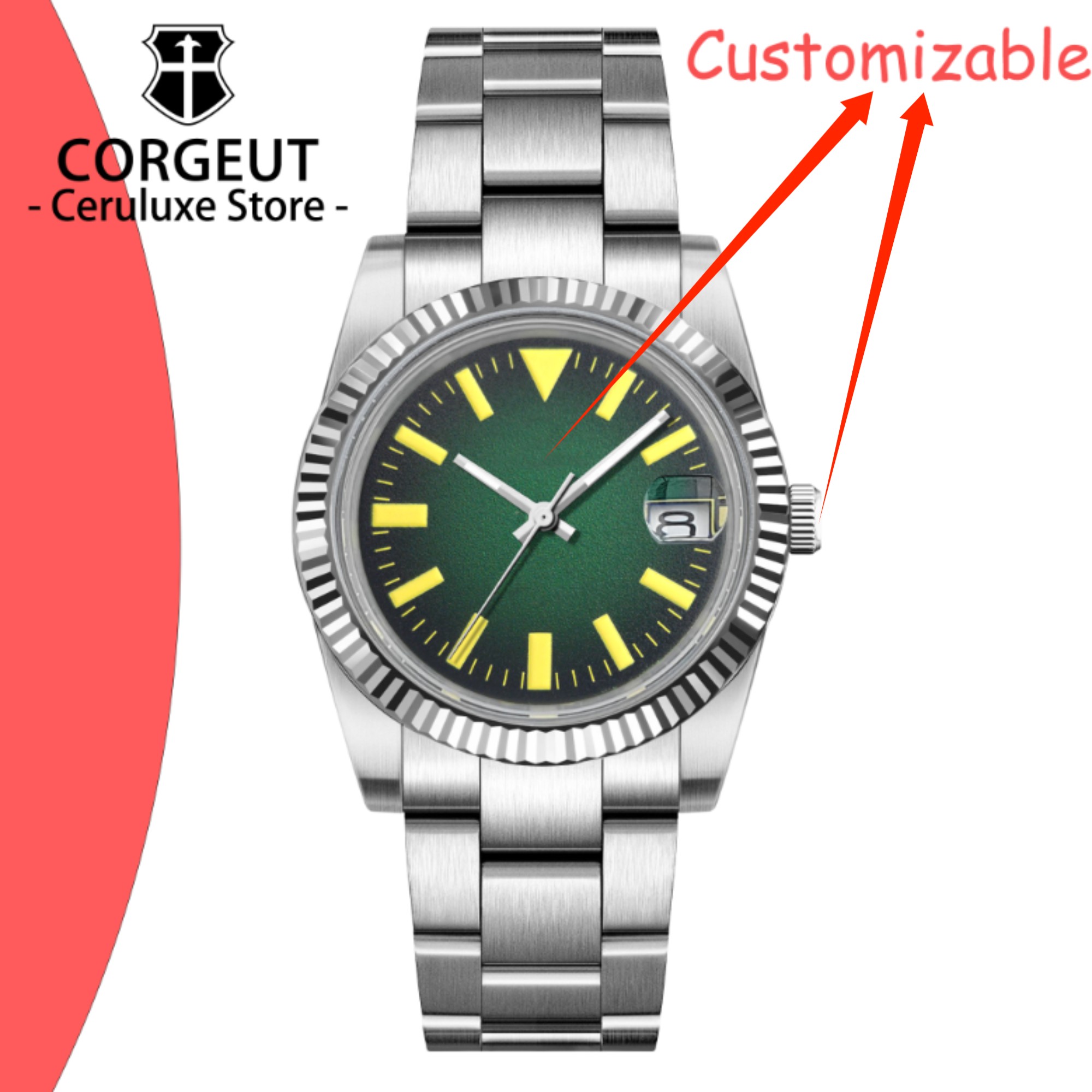 Luxury Watch Logo - Relógios Mecânicos Automáticos Personalizados com Logo