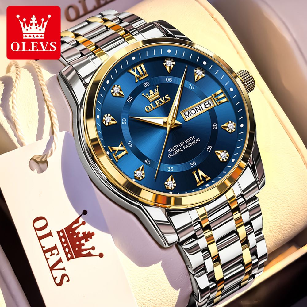 Luxury Watch For Men - Olevs marca moda relógios masculinos de