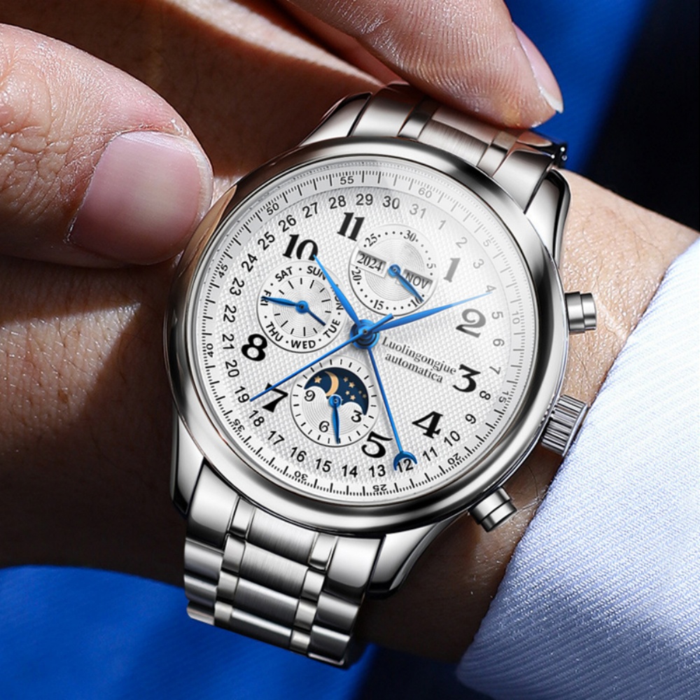Luxury Watch Values - Relógio Mecânico Masculino de Alta Qualidade