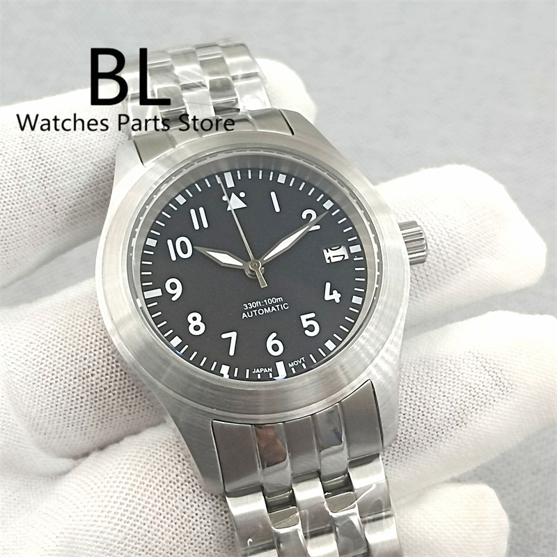 Luxury Watch Green Dial - Bliger 36mm/39mm estilo piloto nh35 relógio