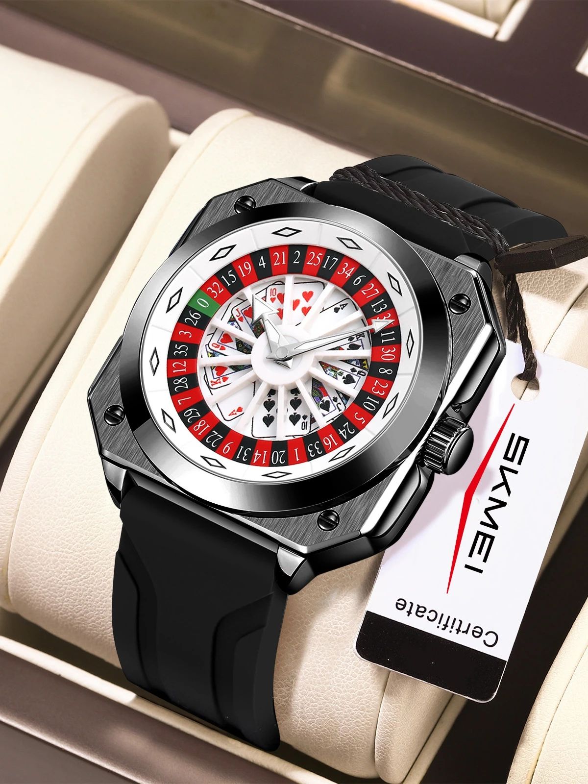Luxury Watch Values - Relógio Masculino Quadrado da Série Top