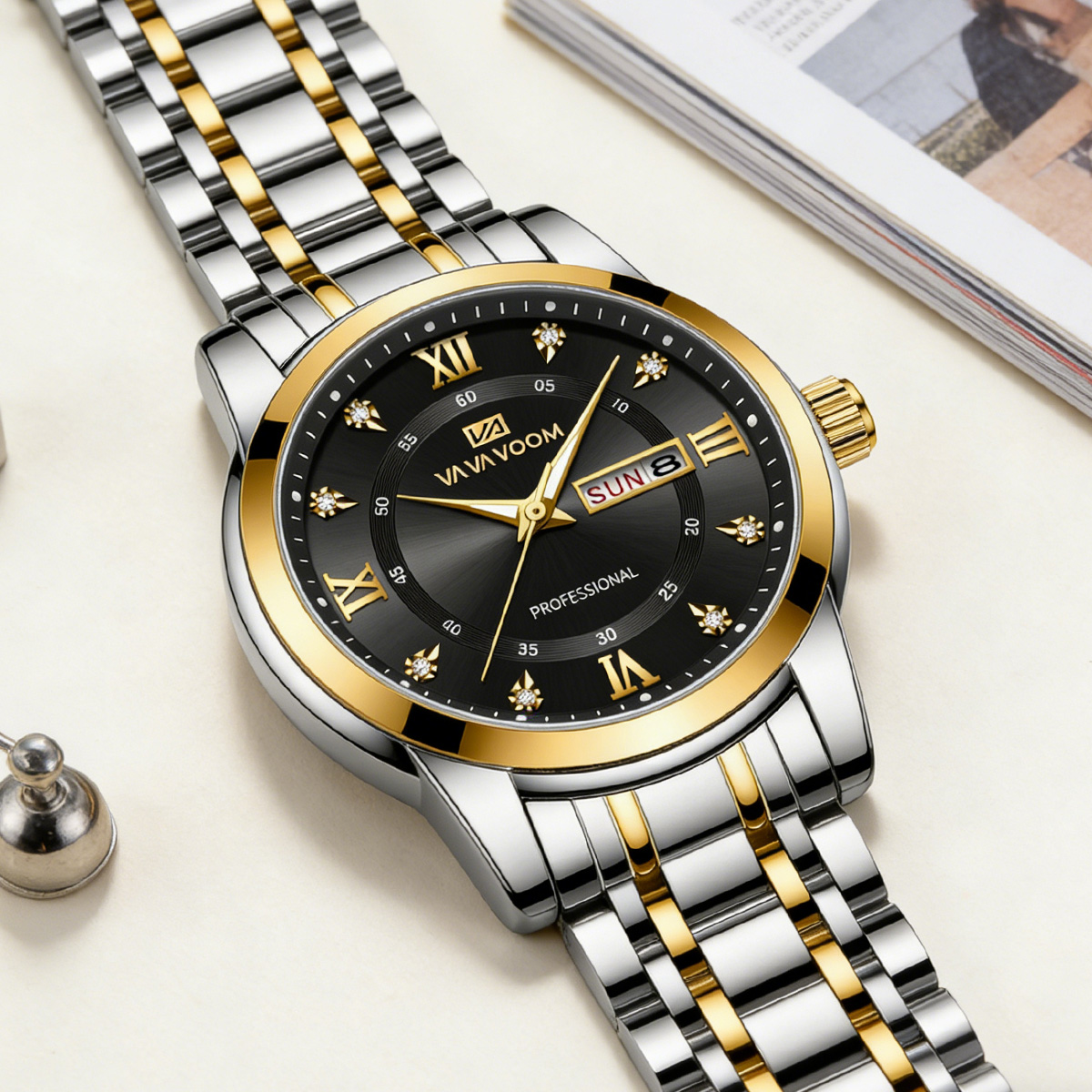 Relógio de Luxo com Anel de Ou - Luxury Watch Green Dial avaliação e preço