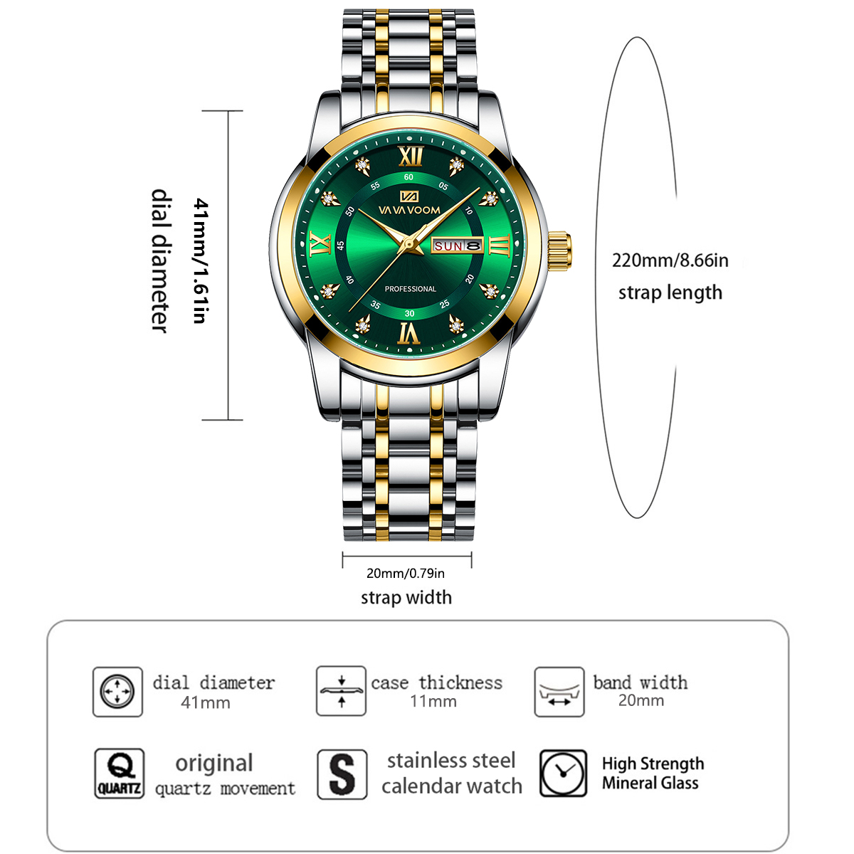 Relógio de Luxo com Anel de Ou - Luxury Watch Green Dial avaliação e preço