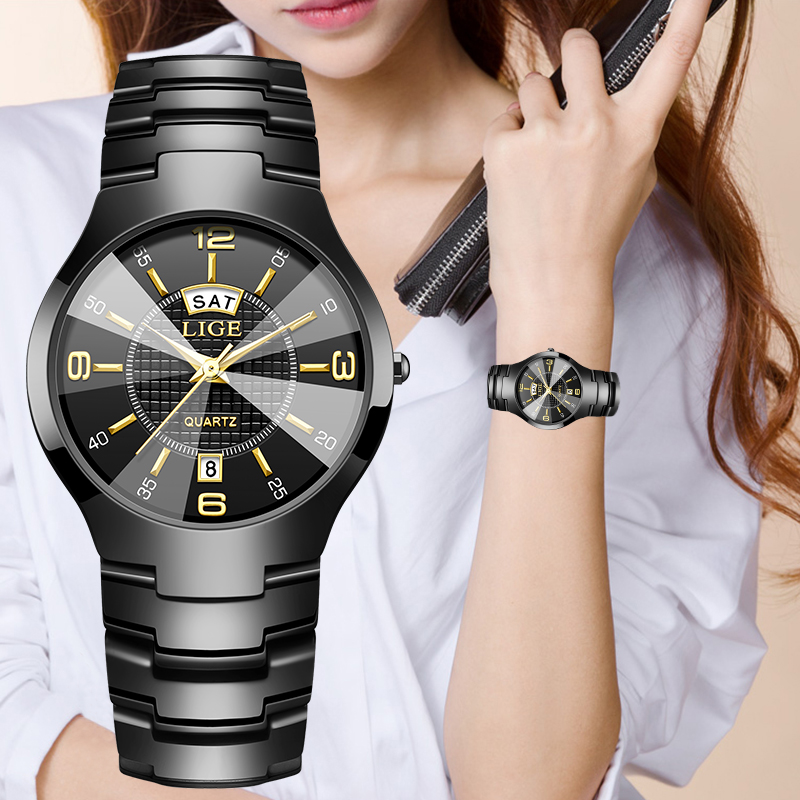 LIGE Moda Elegante Relógio de  - Luxury Watch Display avaliação e preço
