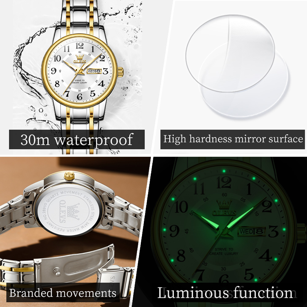 Olevs 2891 marca de luxo moda  - Luxury Watch Cheap avaliação e preço