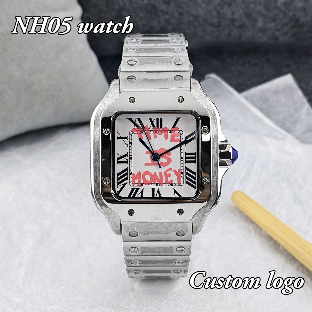 Novo relógio quadrado NH05 Tim - Luxury Watch Logo avaliação e preço