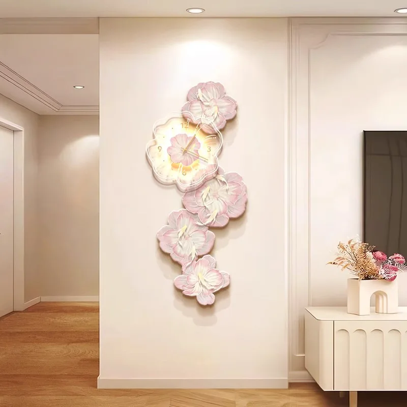 Luxo rosa flor luz relógio de  - Luxury Watch House avaliação e preço