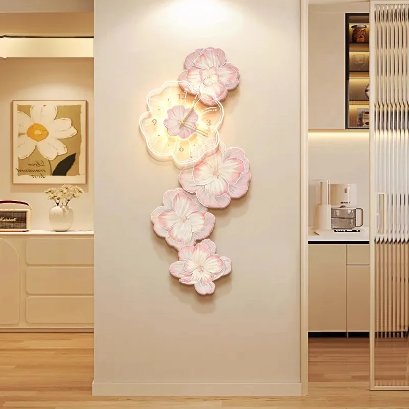 Luxo rosa flor luz relógio de  - Luxury Watch House avaliação e preço