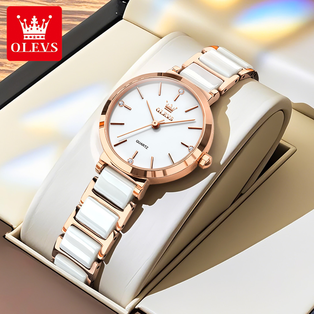 Olevs relógio feminino 5877 lu - Luxury Watch Cheap avaliação e preço