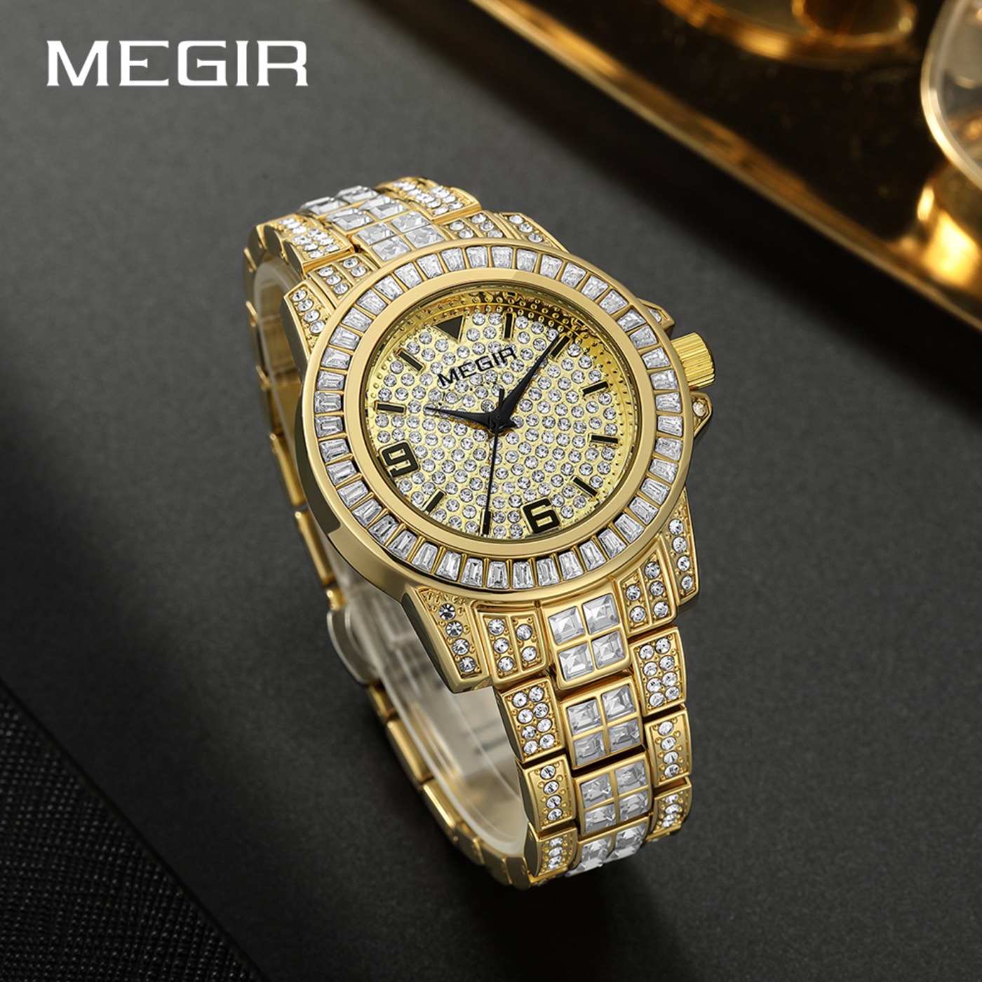 Relógios de Luxo MEGIR com Dia - Luxury Watch With Bracelet avaliação e preço