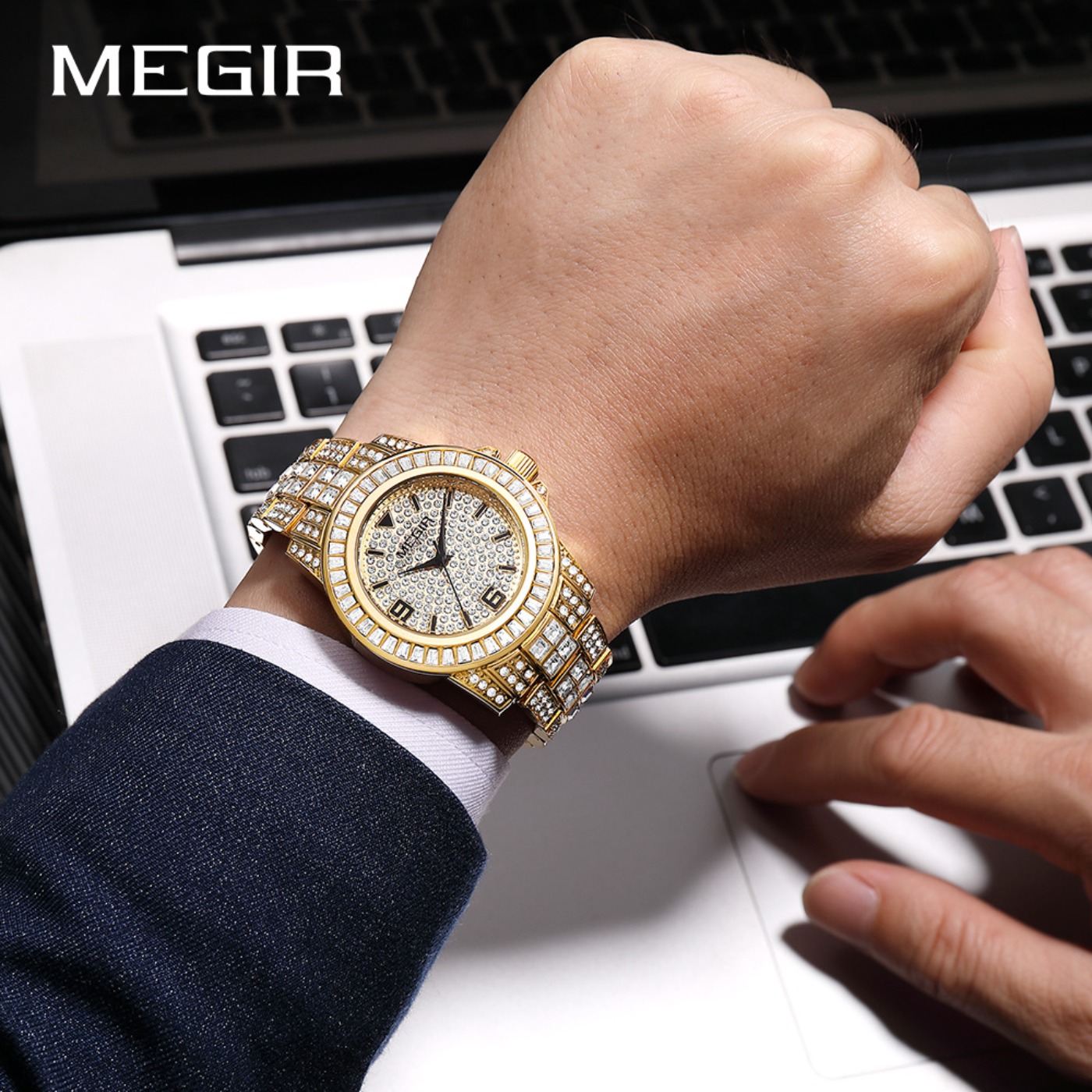 Relógios de Luxo MEGIR com Dia - Luxury Watch With Bracelet avaliação e preço