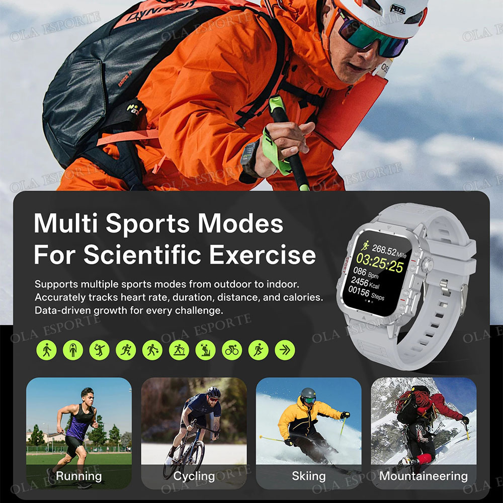 Relógio inteligente militar pa - Titanium Sport Watch avaliação e preço