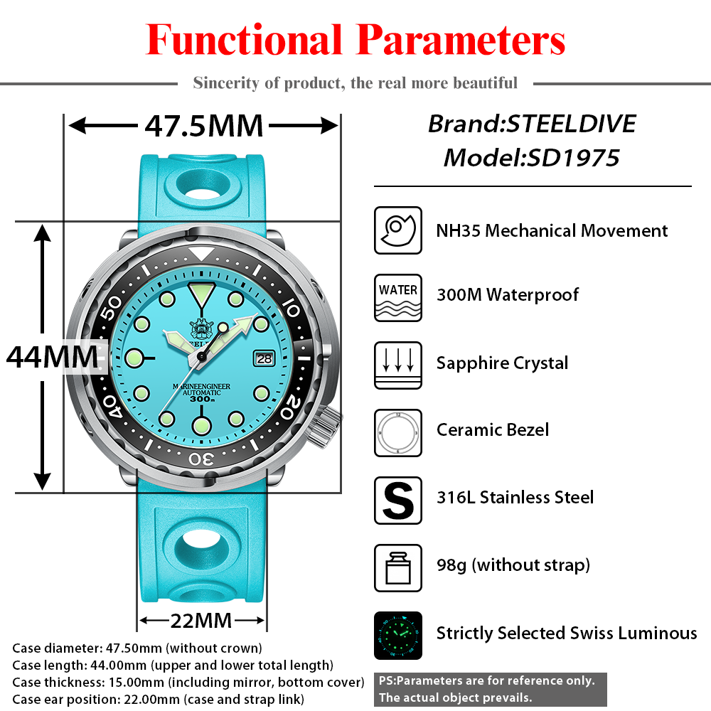 Steeldive sd1975 relógios auto - Citizen Watch Tsuyosa avaliação e preço