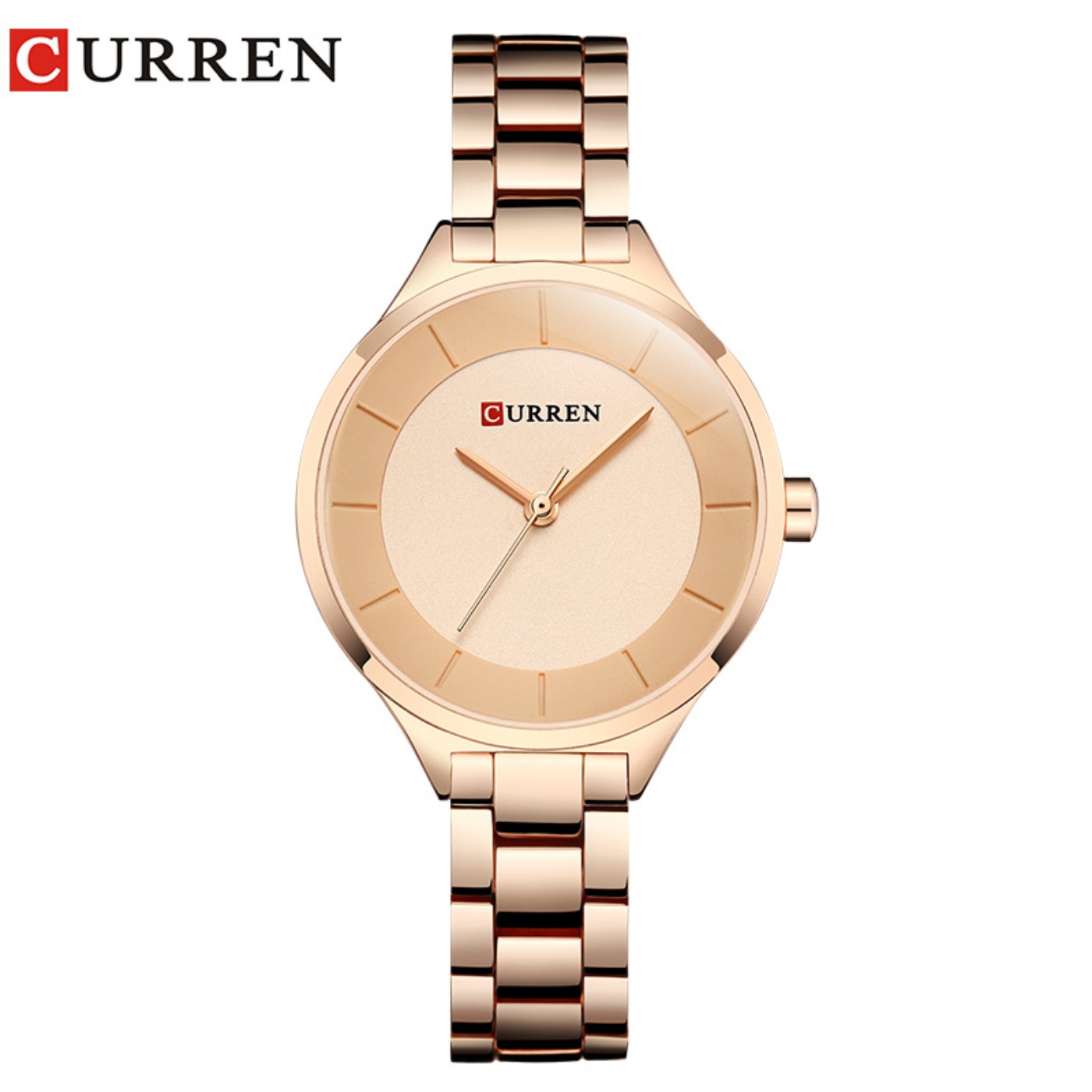Relógio de Pulso Feminino CURR - Luxury Watch With Bracelet avaliação e preço
