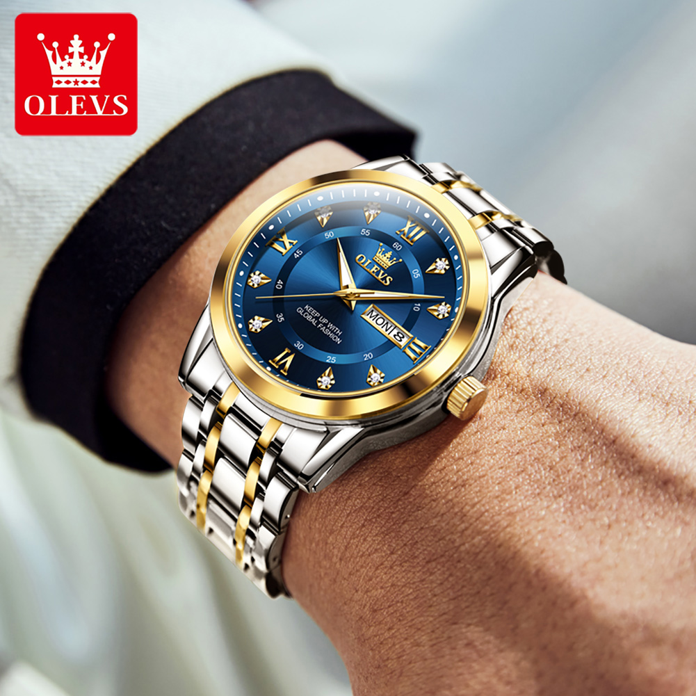 Olevs marca moda relógios masc - Luxury Watch For Men avaliação e preço
