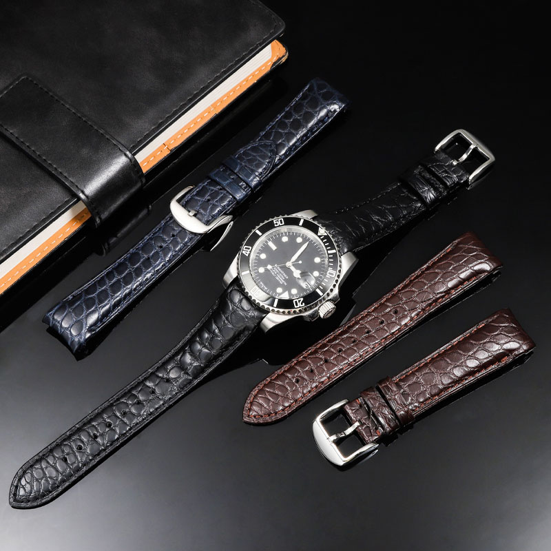 20mm 22mm curvado pele de croc - Luxury Watch Jaeger Lecoultre avaliação e preço
